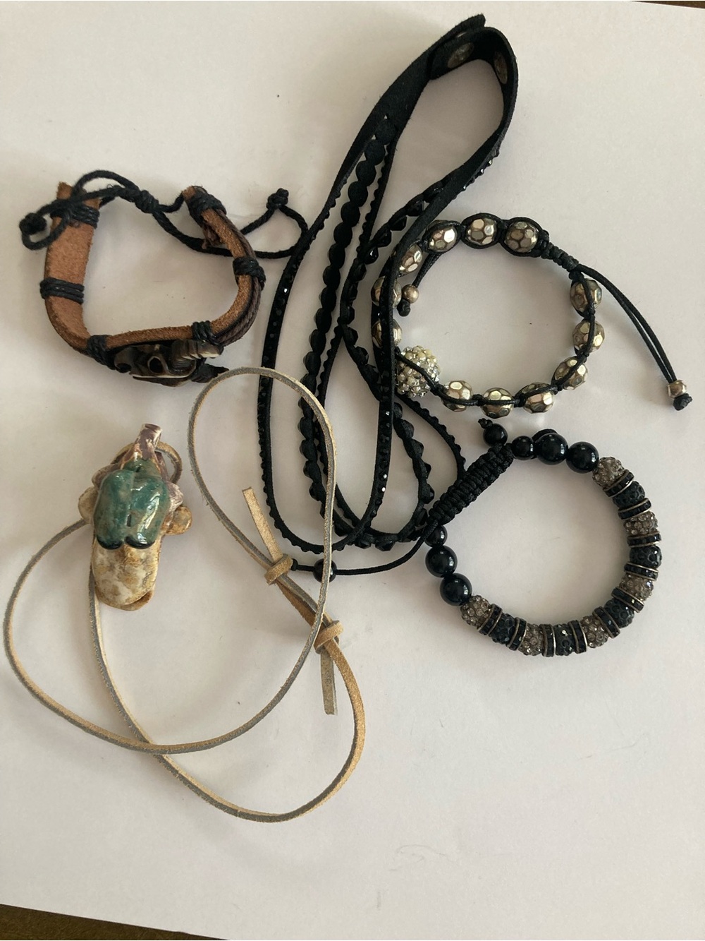 Assorted jewelry pieces for Halloween 🎃